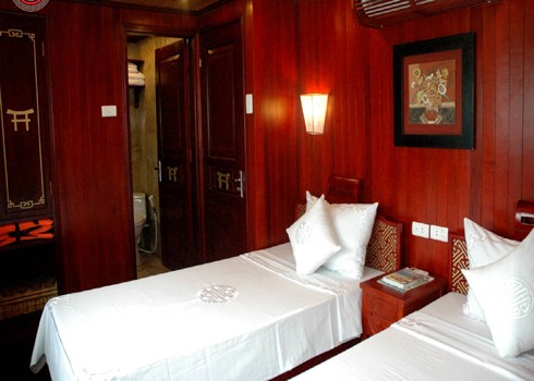 Cabin of cruise in Halong bay