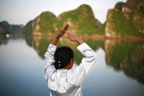 Paradise cruise Halong bay - Ta Chi in morning