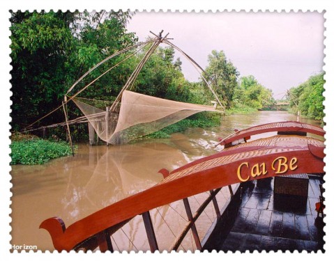 Cai Be princess Sampans in Mekong river delta