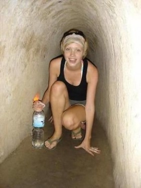 Crawling in Cu Chi Tunnels