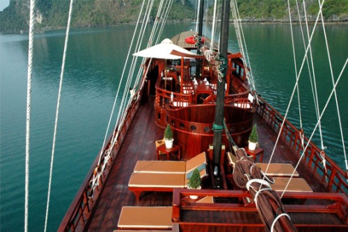 Sundeck of Red dragon cruise