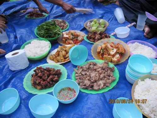 dinner on Fansipan mountain