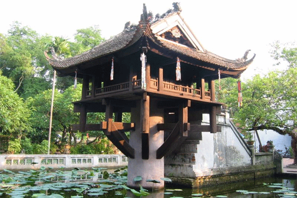 One pillar pagoda